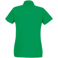 Kelly Green - Back - Fruit of the Loom Womens-Ladies Premium Fitted Short-Sleeved Polo Shirt