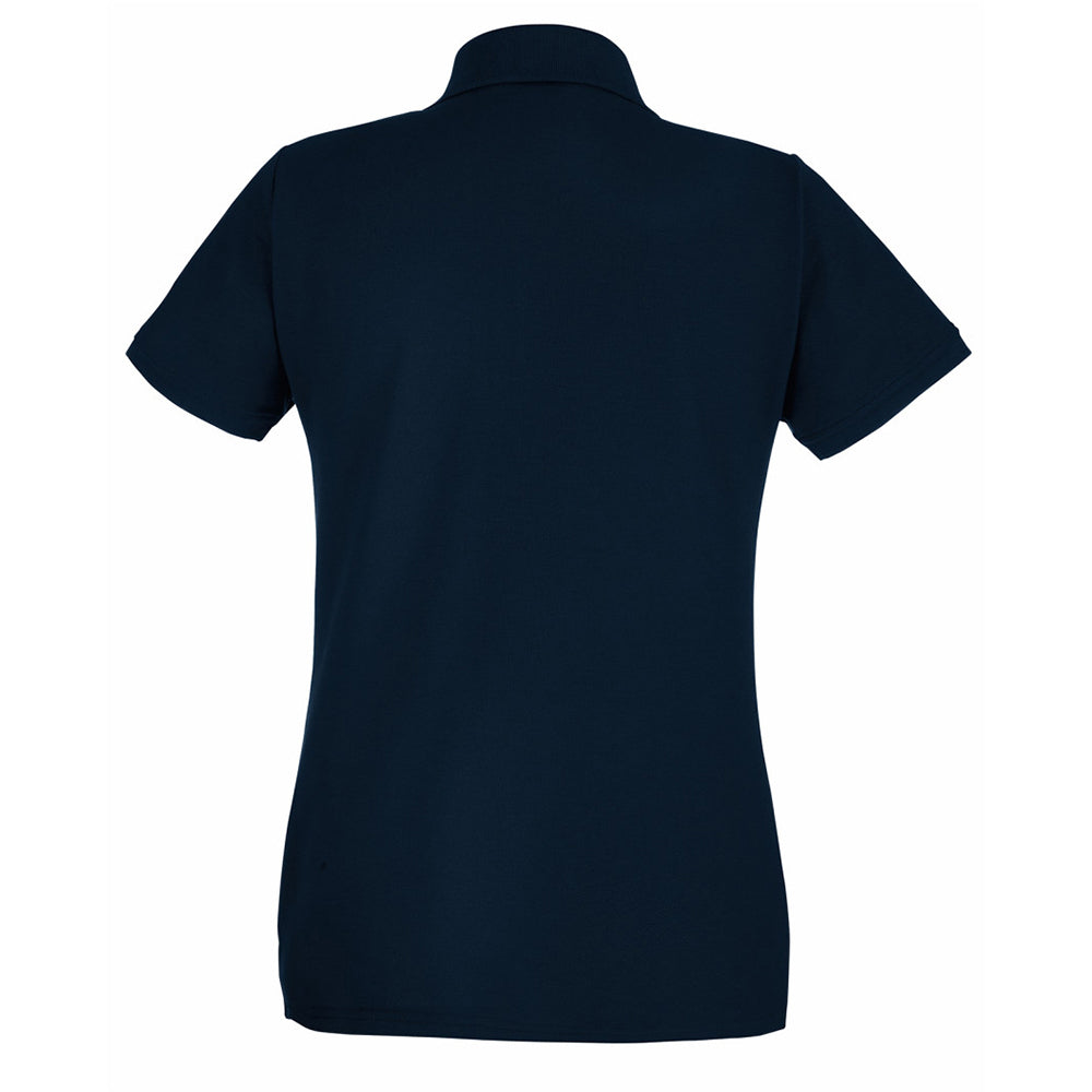 Deep Navy - Back - Fruit Of The Loom Womens-Ladies Premium Fitted Short-Sleeved Polo Shirt