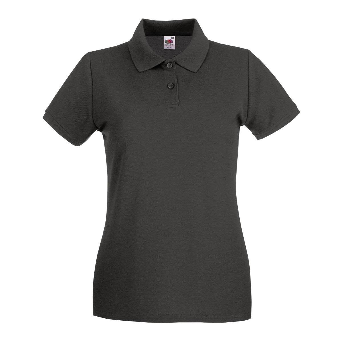 Light Graphite - Front - Fruit Of The Loom Womens-Ladies Premium Fitted Short-Sleeved Polo Shirt