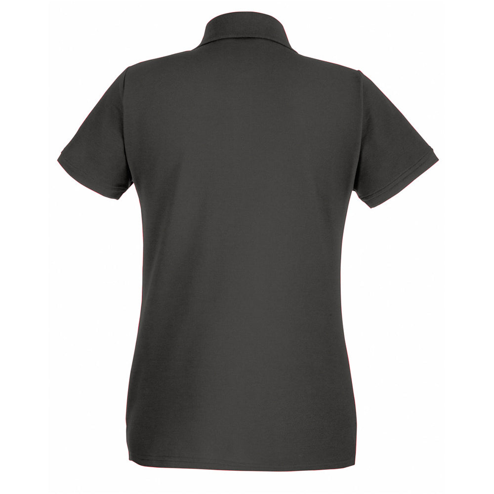 Light Graphite - Back - Fruit Of The Loom Womens-Ladies Premium Fitted Short-Sleeved Polo Shirt