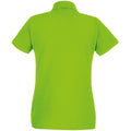 Lime - Back - Fruit Of The Loom Ladies Lady-Fit Premium Short Sleeve Polo Shirt