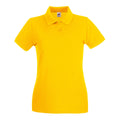 Sunflower - Front - Fruit Of The Loom Ladies Lady-Fit Premium Short Sleeve Polo Shirt