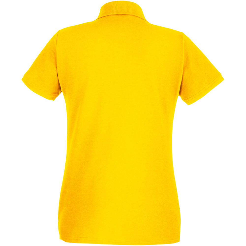 Sunflower - Back - Fruit Of The Loom Womens-Ladies Premium Fitted Short-Sleeved Polo Shirt