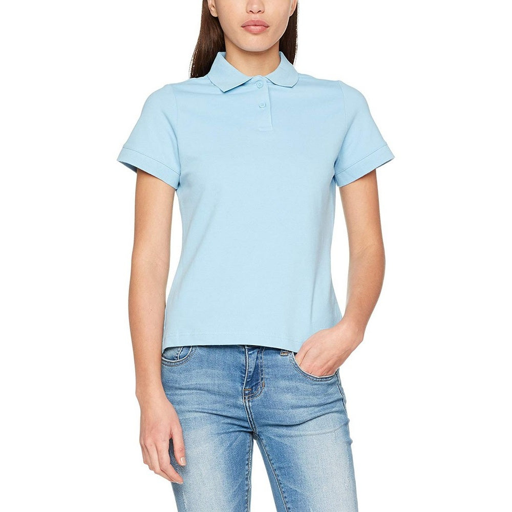 Sky Blue - Back - Fruit Of The Loom Womens-Ladies Premium Fitted Short-Sleeved Polo Shirt