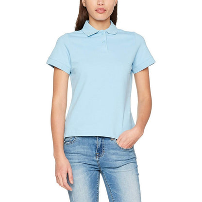 Sky Blue - Back - Fruit Of The Loom Womens-Ladies Premium Fitted Short-Sleeved Polo Shirt