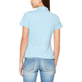 Sky Blue - Side - Fruit Of The Loom Ladies Lady-Fit Premium Short Sleeve Polo Shirt