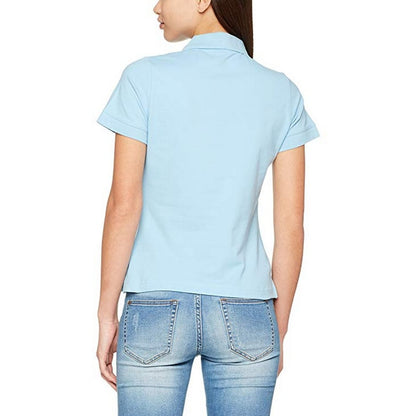 Sky Blue - Side - Fruit Of The Loom Womens-Ladies Premium Fitted Short-Sleeved Polo Shirt