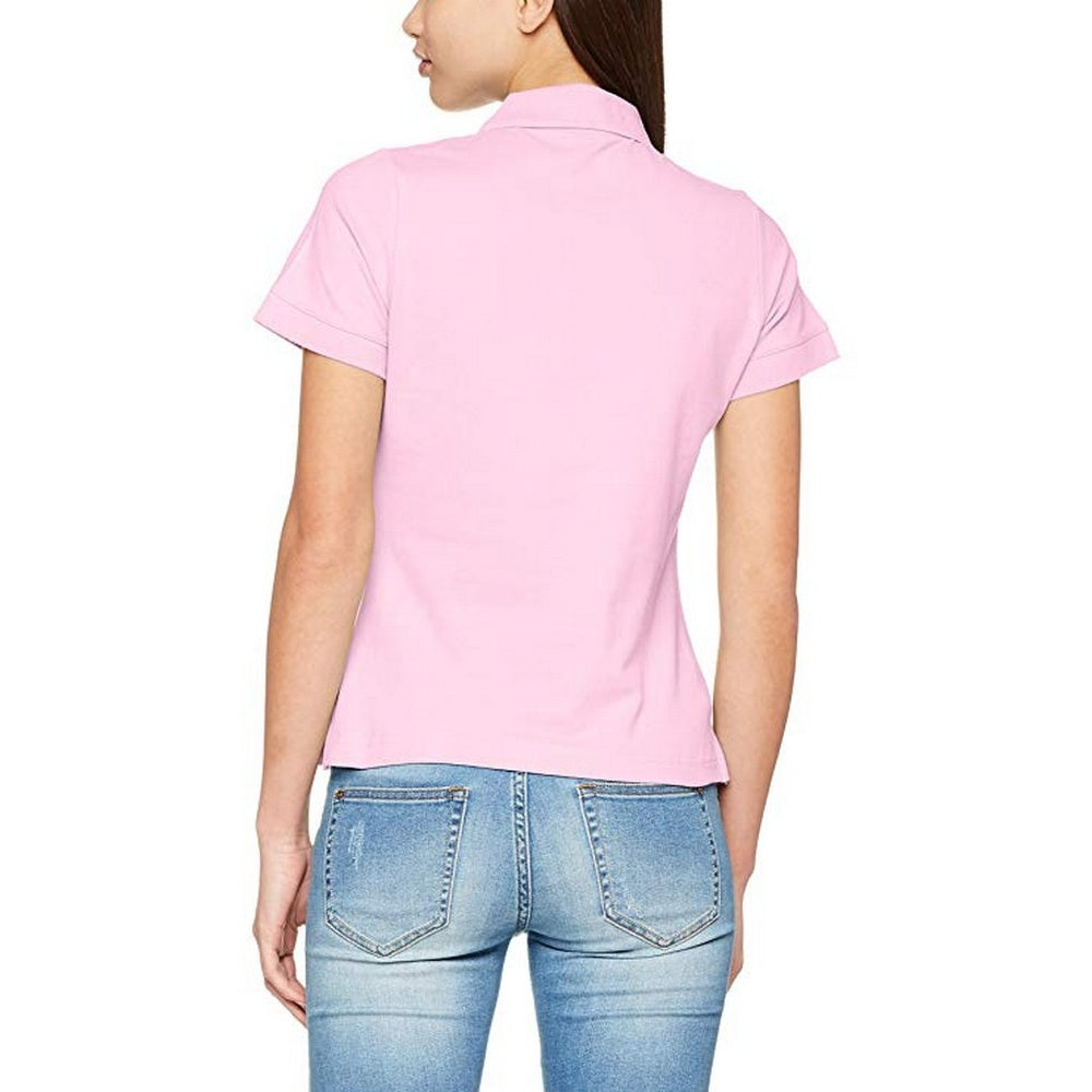 Light Pink - Side - Fruit Of The Loom Womens-Ladies Premium Fitted Short-Sleeved Polo Shirt