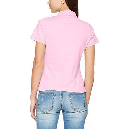 Light Pink - Side - Fruit Of The Loom Womens-Ladies Premium Fitted Short-Sleeved Polo Shirt