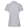 Athletic Heather Grey - Back - Fruit Of The Loom Ladies Lady-Fit Premium Short Sleeve Polo Shirt
