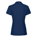 Navy - Back - Fruit Of The Loom Ladies Lady-Fit Premium Short Sleeve Polo Shirt