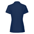 Navy - Back - Fruit of the Loom Womens-Ladies Premium Fitted Short-Sleeved Polo Shirt