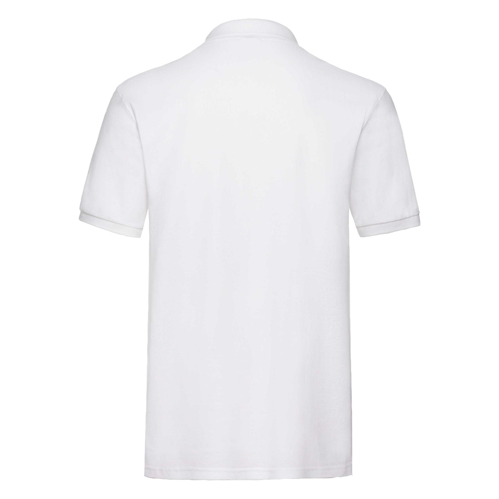 White - Side - Fruit Of The Loom Womens-Ladies Premium Fitted Short-Sleeved Polo Shirt