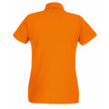 Orange - Back - Fruit Of The Loom Ladies Lady-Fit Premium Short Sleeve Polo Shirt