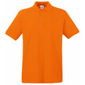 Orange - Front - Fruit Of The Loom Premium Mens Short Sleeve Polo Shirt