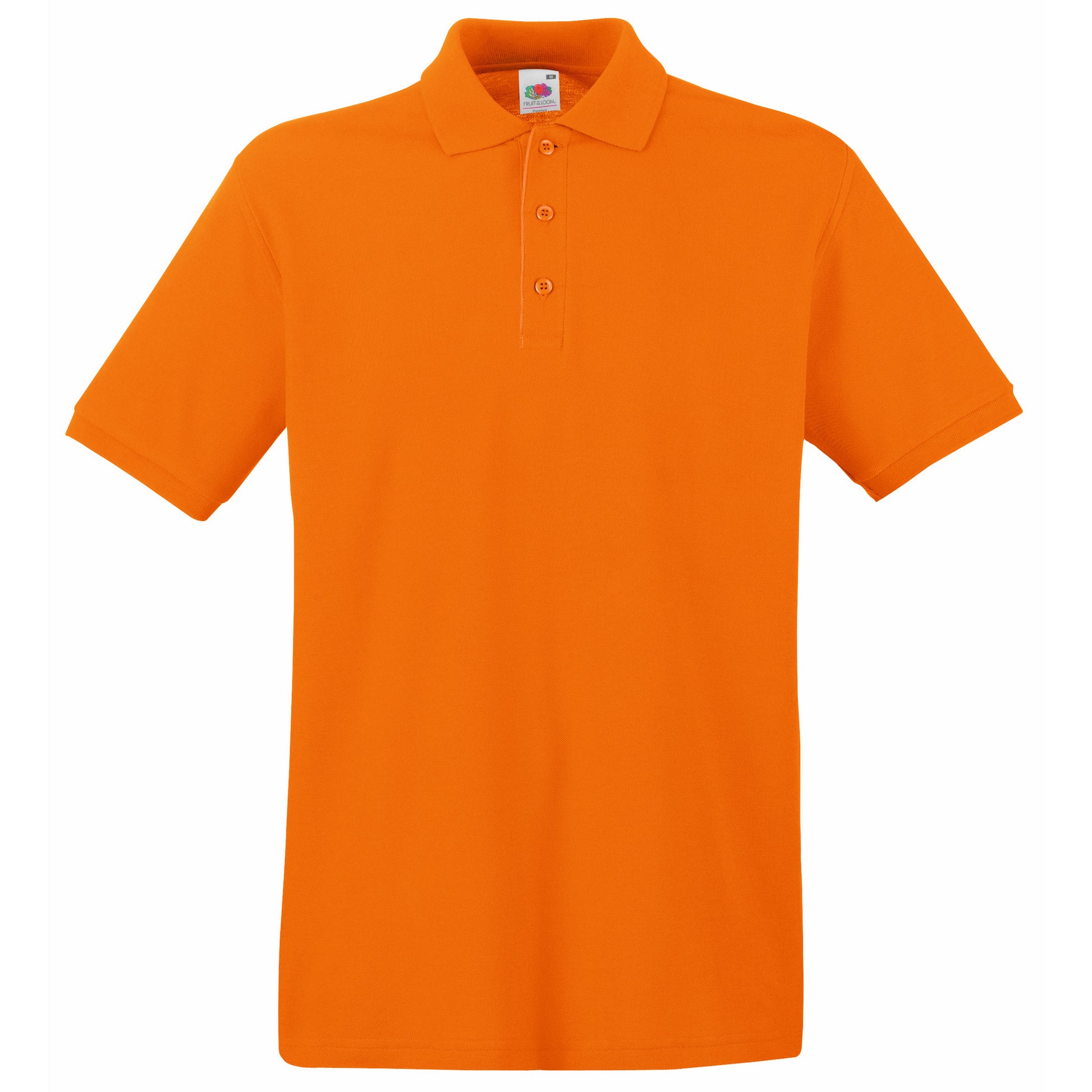 Burgundy - Side - Fruit Of The Loom Premium Mens Short Sleeve Polo Shirt