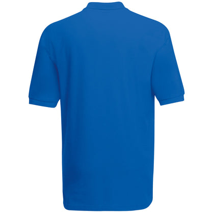 Royal - Back - Fruit Of The Loom Premium Mens Short Sleeve Polo Shirt