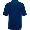 Navy - Back - Fruit Of The Loom Premium Mens Short Sleeve Polo Shirt