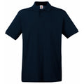 Deep Navy - Front - Fruit Of The Loom Premium Mens Short Sleeve Polo Shirt