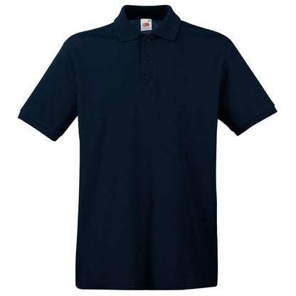 Deep Navy - Front - Fruit Of The Loom Premium Mens Short Sleeve Polo Shirt