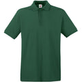 Bottle Green - Front - Fruit Of The Loom Premium Mens Short Sleeve Polo Shirt