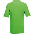 Lime - Back - Fruit Of The Loom Premium Mens Short Sleeve Polo Shirt