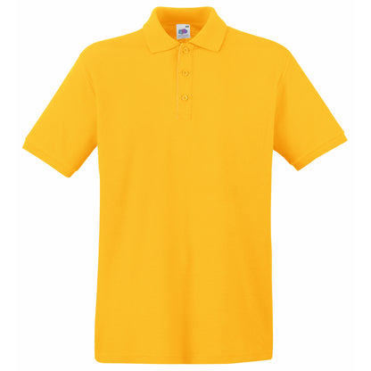 Sunflower - Front - Fruit Of The Loom Premium Mens Short Sleeve Polo Shirt
