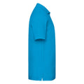 Azure Blue - Back - Fruit Of The Loom Premium Mens Short Sleeve Polo Shirt