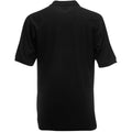 Black - Back - Fruit Of The Loom Premium Mens Short Sleeve Polo Shirt