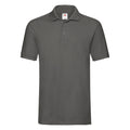 Light Graphite - Front - Fruit Of The Loom Premium Mens Short Sleeve Polo Shirt