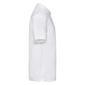 White - Back - Fruit Of The Loom Premium Mens Short Sleeve Polo Shirt