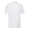 White - Side - Fruit Of The Loom Premium Mens Short Sleeve Polo Shirt