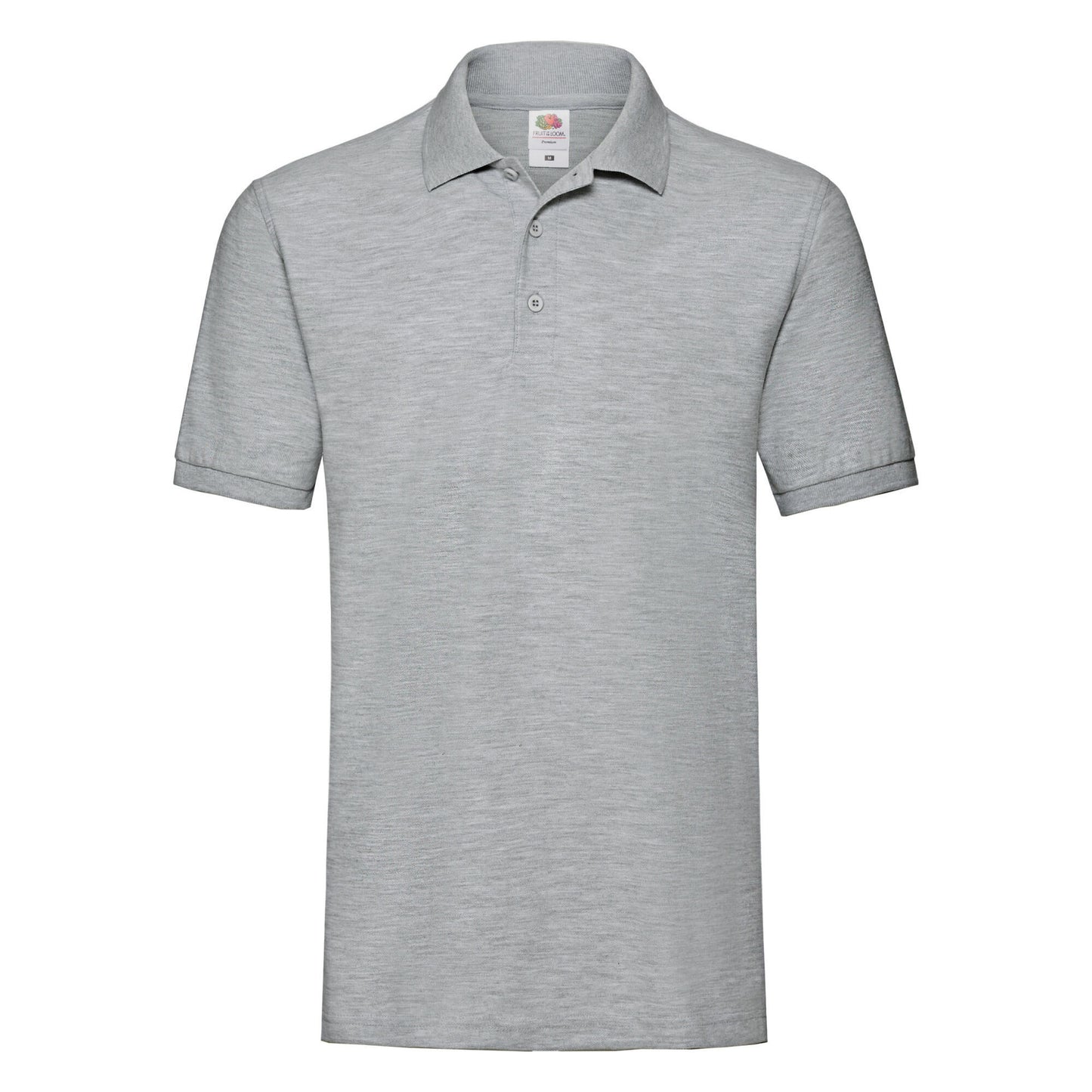 Athletic Heather - Front - Fruit Of The Loom Premium Mens Short Sleeve Polo Shirt