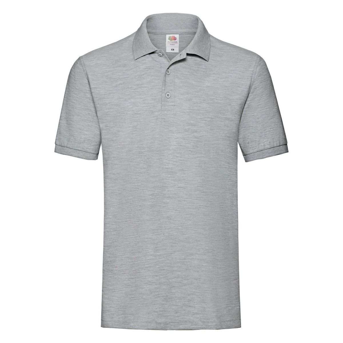 Athletic Heather - Front - Fruit Of The Loom Premium Mens Short Sleeve Polo Shirt