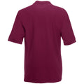Burgundy - Back - Fruit Of The Loom Premium Mens Short Sleeve Polo Shirt