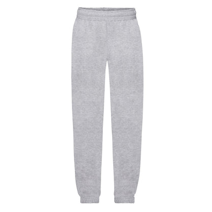 Heather Grey - Front - Fruit Of The Loom Childrens-Kids Unisex Jog Pants - Jogging Bottoms