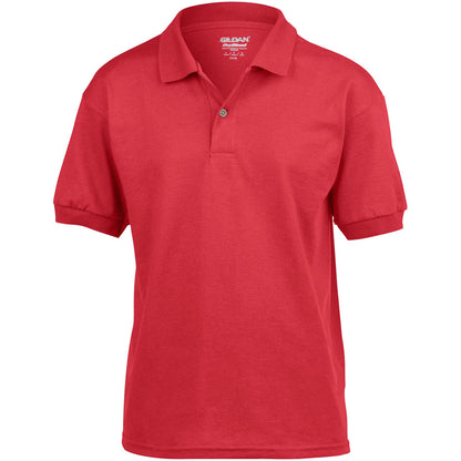 Red - Front - Gildan DryBlend Childrens Unisex Jersey Polo Shirt