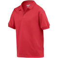 Red - Side - Gildan DryBlend Childrens Unisex Jersey Polo Shirt