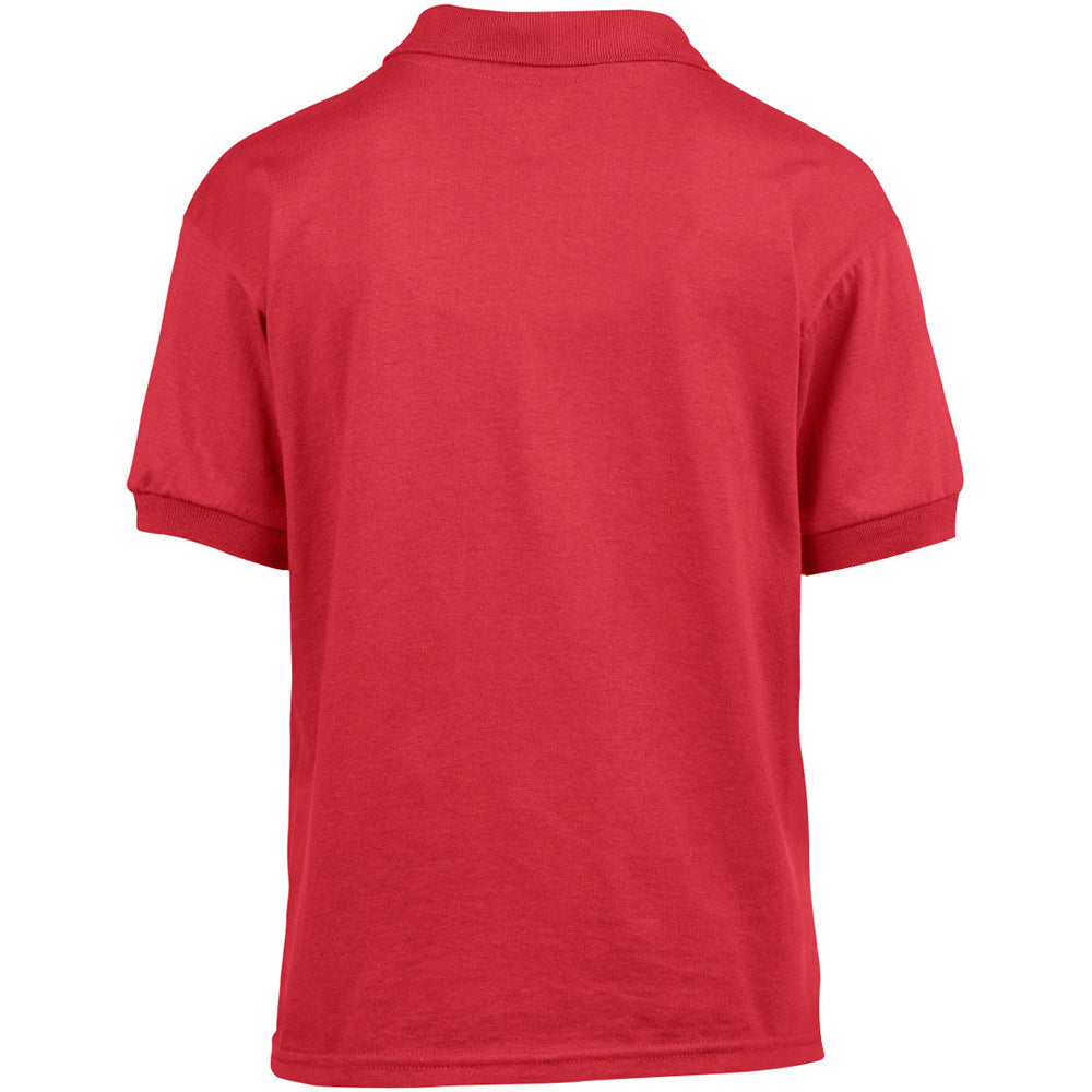 Red - Lifestyle - Gildan DryBlend Childrens Unisex Jersey Polo Shirt