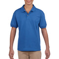 Royal - Back - Gildan DryBlend Childrens Unisex Jersey Polo Shirt