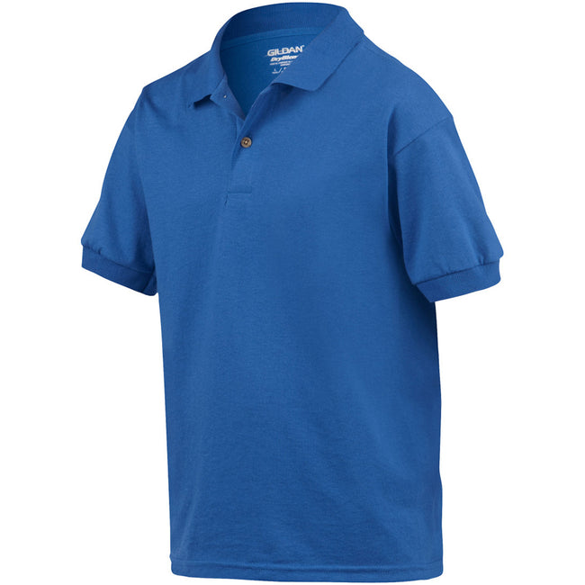 Royal - Side - Gildan DryBlend Childrens Unisex Jersey Polo Shirt