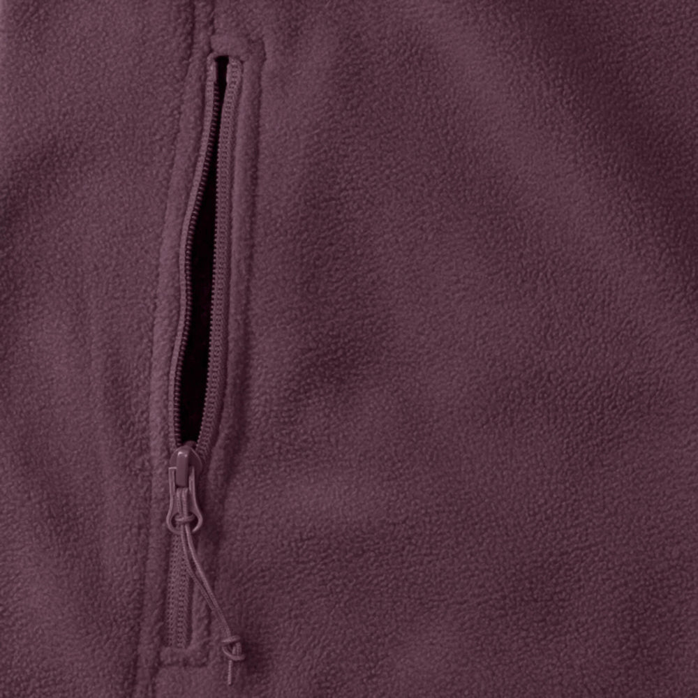 Burgundy - Lifestyle - Russell Mens 1-4 Zip Outdoor Fleece Top
