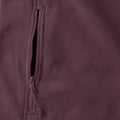 Burgundy - Lifestyle - Russell Mens 1-4 Zip Outdoor Fleece Top