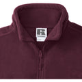 Burgundy - Pack Shot - Russell Mens 1-4 Zip Outdoor Fleece Top