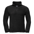 Black - Front - Russell Mens 1-4 Zip Outdoor Fleece Top