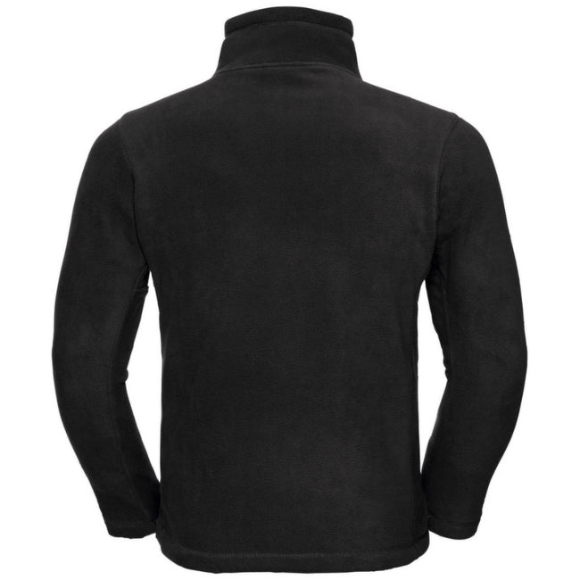 Black - Back - Russell Mens 1-4 Zip Outdoor Fleece Top