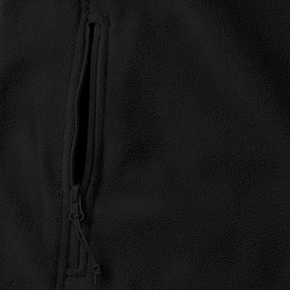 Black - Pack Shot - Russell Mens 1-4 Zip Outdoor Fleece Top