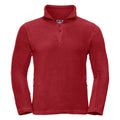 Classic Red - Front - Russell Mens 1-4 Zip Outdoor Fleece Top