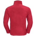 Classic Red - Back - Russell Mens 1-4 Zip Outdoor Fleece Top
