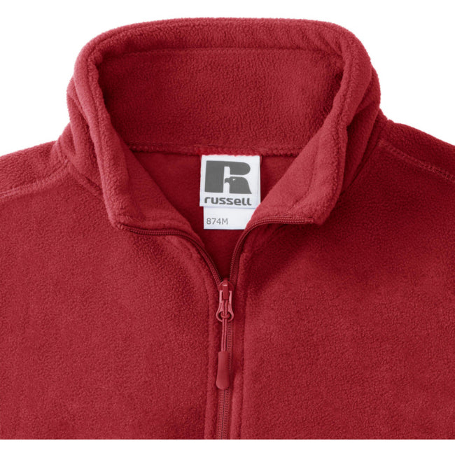 Classic Red - Lifestyle - Russell Mens 1-4 Zip Outdoor Fleece Top